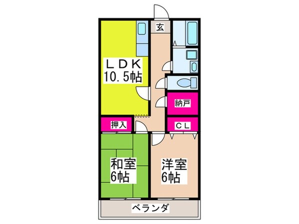 グリ－ンコ－ト川西の物件間取画像